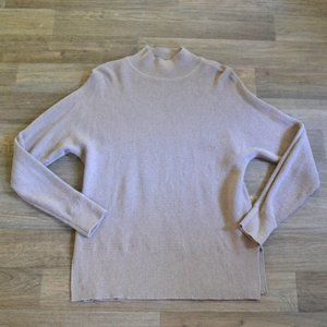 NWOT Banana Republic Turtleneck Sweater Beige Brown Tan Neutral Cozy Size Small